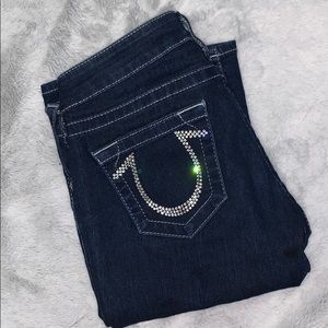 True religion sequin jeans EUC